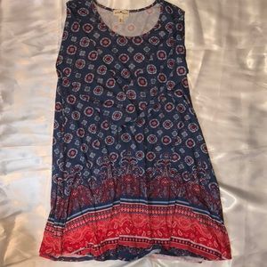 Long Sleeve Bohemian Printed Dress